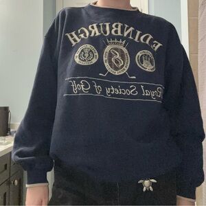 Navy Blue Edinburgh Golf Men's Sweater